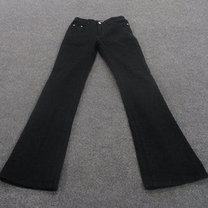 Versace Jeans Adult 28 X 31 Black Denim Designer Couture Straight Womens